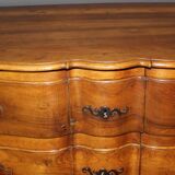 Eighteenth-century walnut crossbow commode.