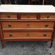 Louis XVI accajou chest of drawers and white marble