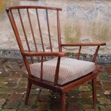 Pair of vintage fan armchairs from the 60s, Baumann edition.