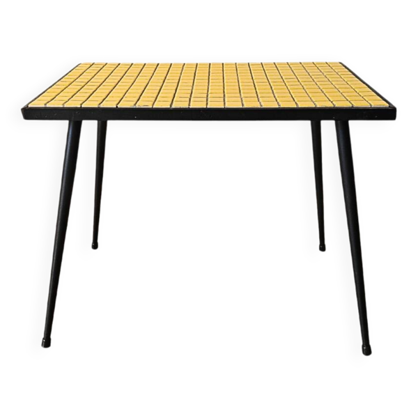 Table d'appoint en mosaïque du milieu du siècle
