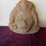 Terracotta clay head sculpture