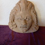 Sculpture argile terre cuite tête