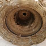 Pair of candelabras, brass candle holders