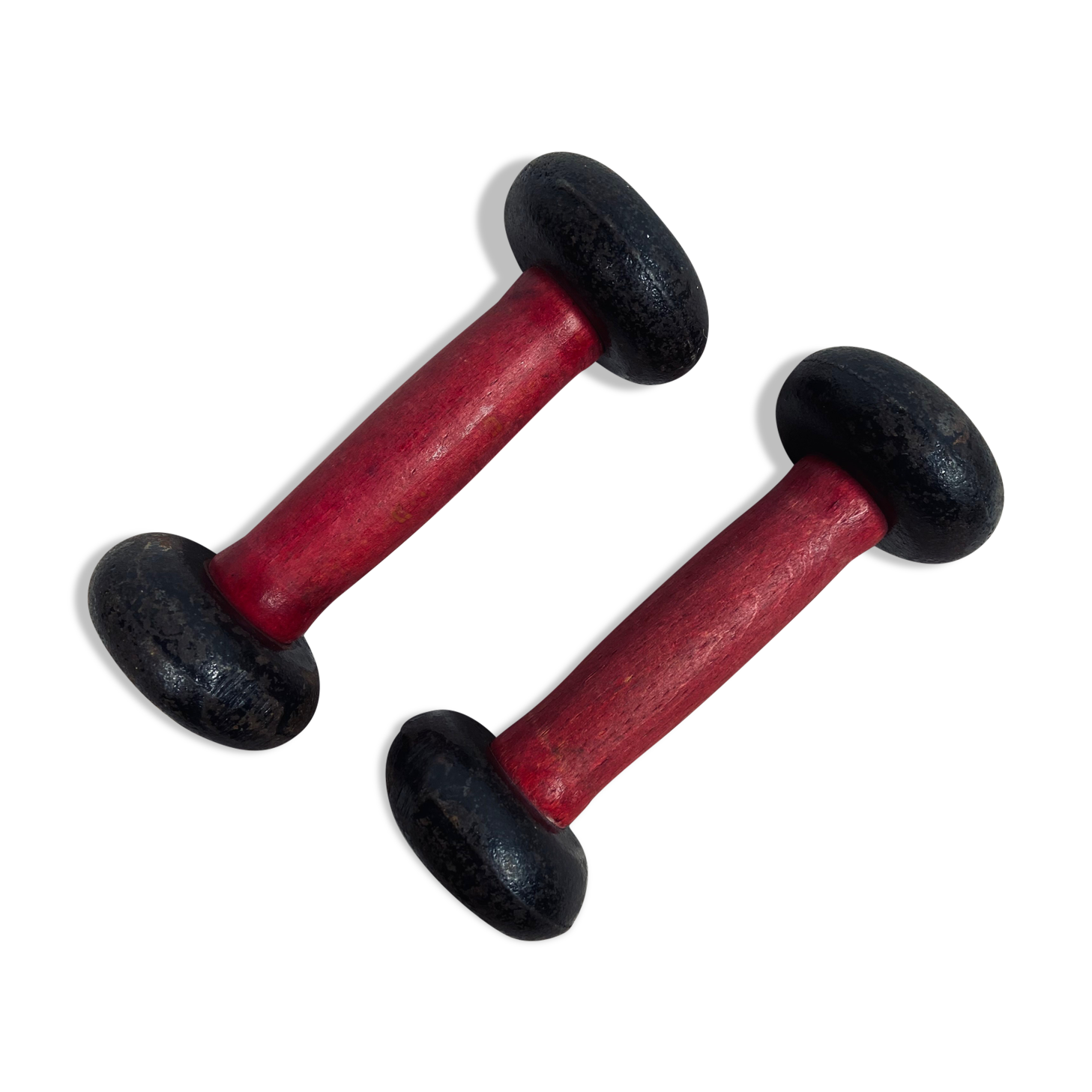 Set of 2 vintage dumbbells 50