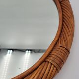 Rattan mirror