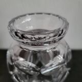 Vintage Bohemian crystal vase in excellent condition.