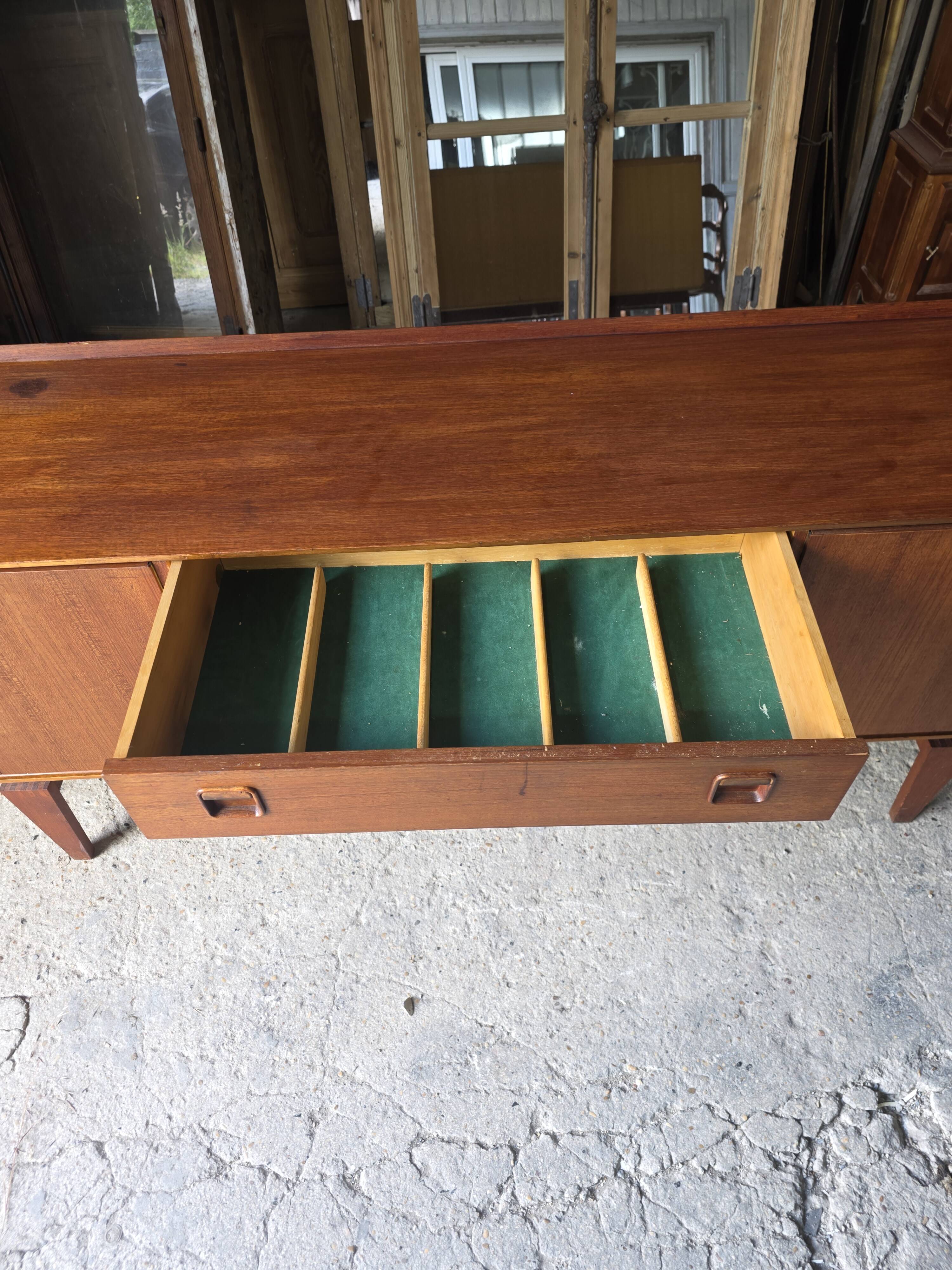 Scandinavian teak sideboard from the 1960s.