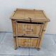 Vintage design bamboo bedside table