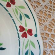 6 Digoin and Sarreguemines soup plates