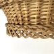 Woven wicker bread or fruit basket