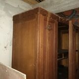 Oval mirror bedroom cabinet