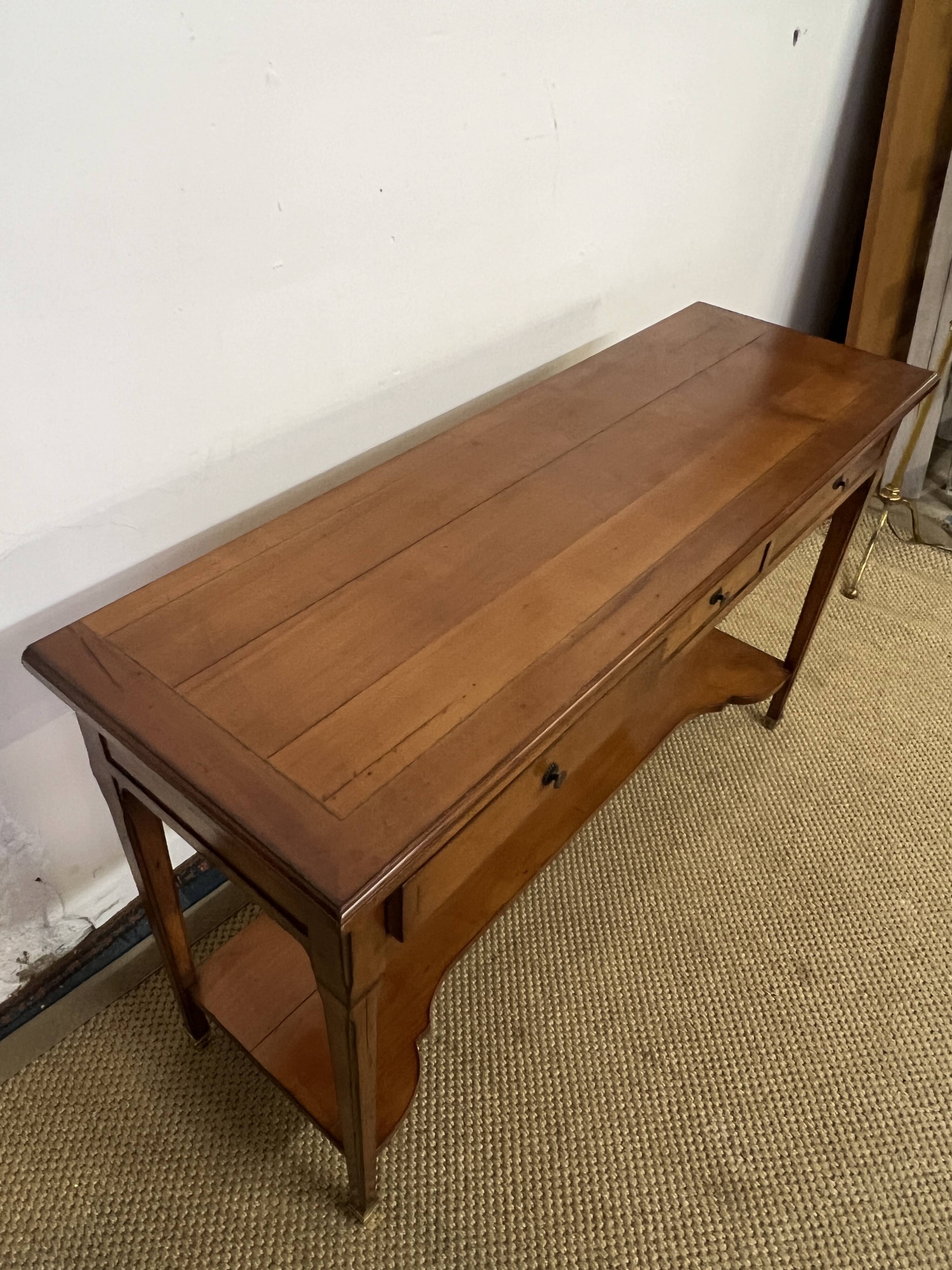 Console / server in Louis XV style cherry wood