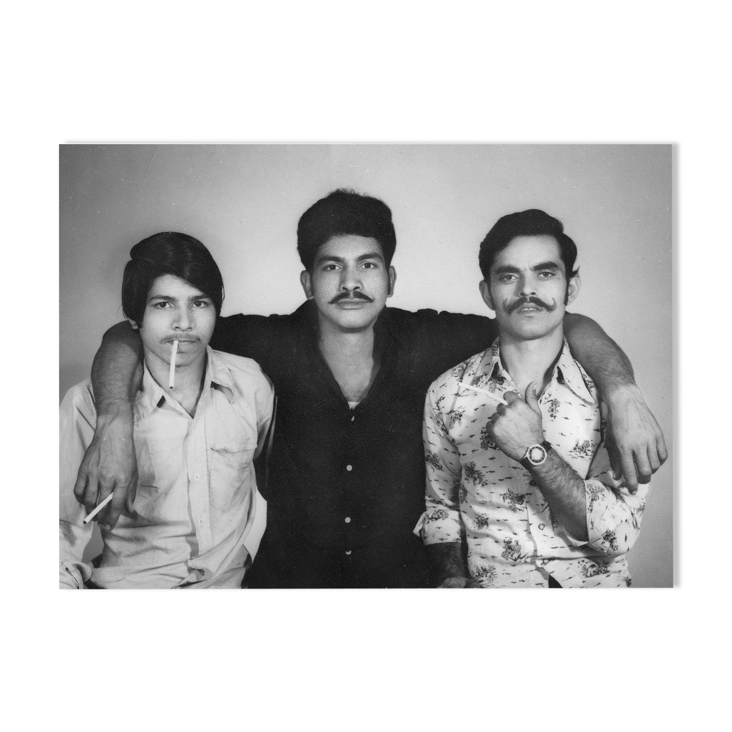 Portrait of three Rajasthan pals