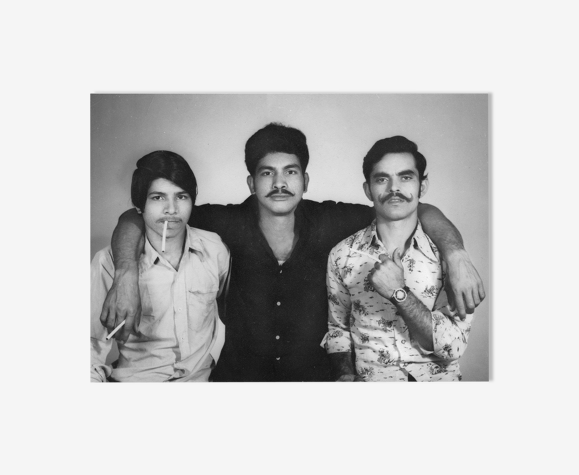 Portrait de trois copains Rajasthan