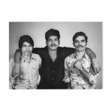 Portrait of three Rajasthan pals