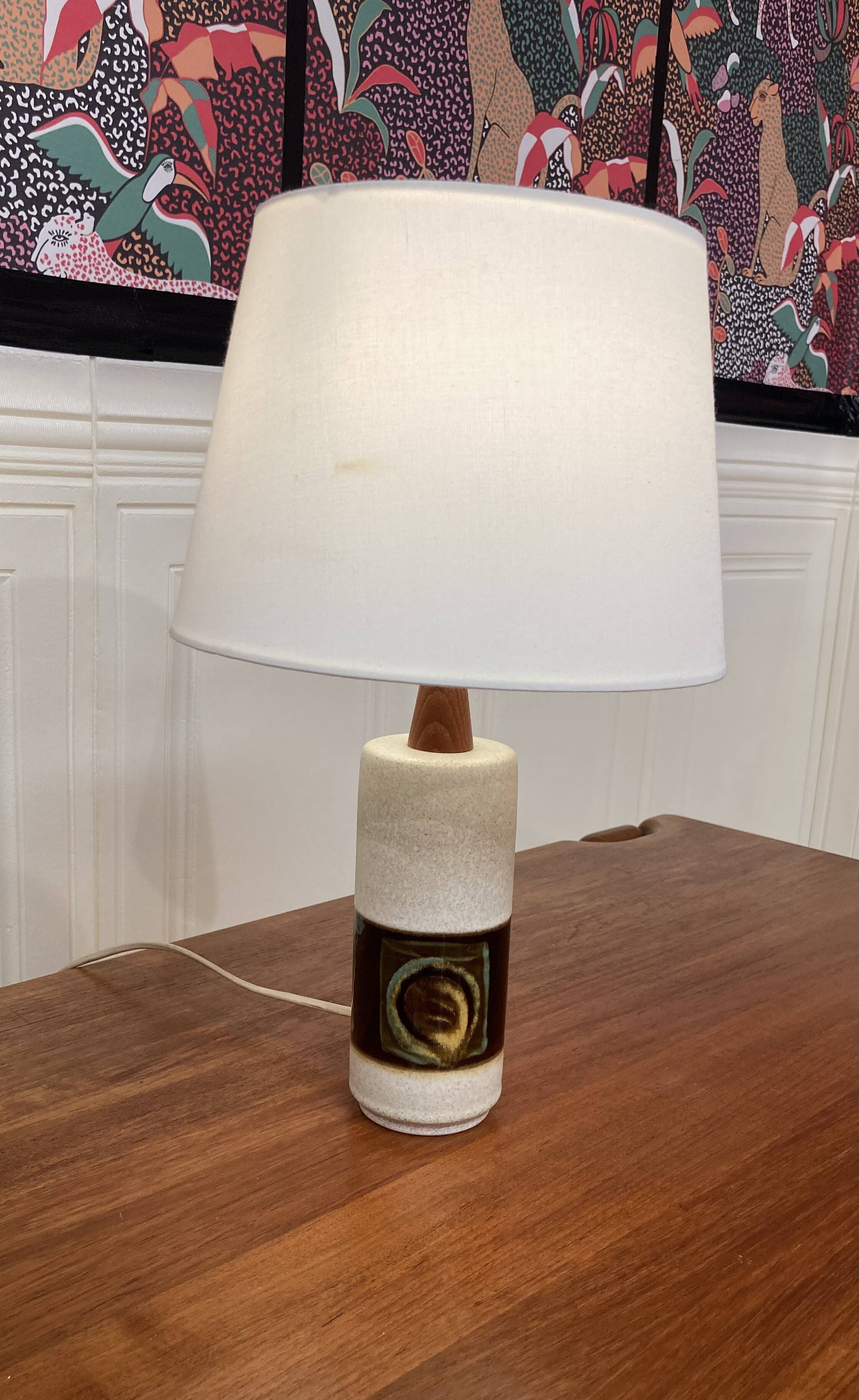 Ceramic lamp Scandinavian design 1950.