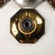 Suite of 11 octagonal brass sconces by Motoko Ishii