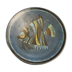 Assiette poisson en céramique