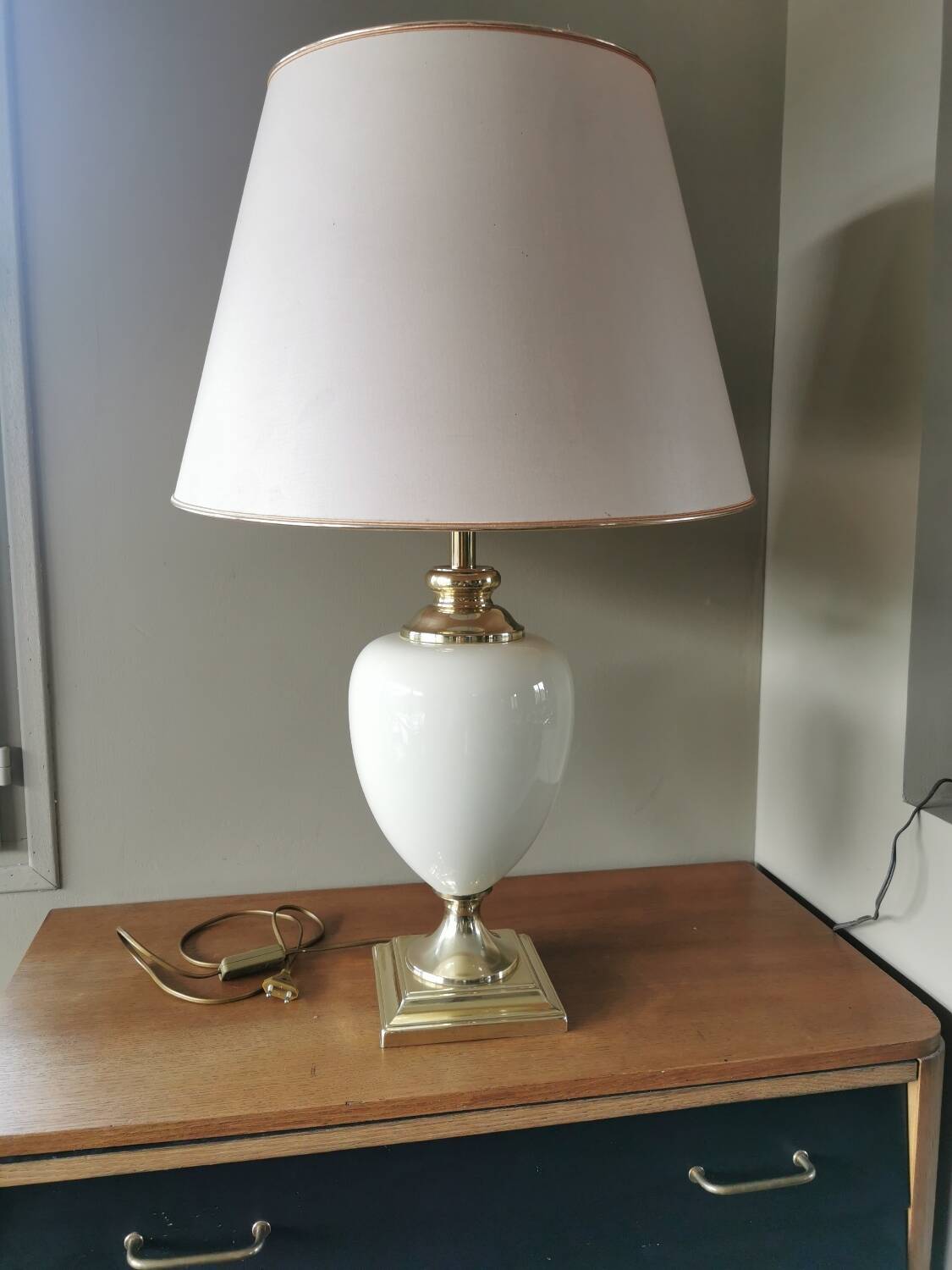 Large vintage Le Dauphin lamp base