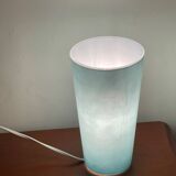 Lampe en verre bleue