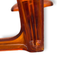 Patère en plastique transparent orange