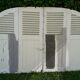 Curved shutters oak and fir H156xL245