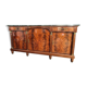 Empire style mahogany row with marble