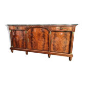 Empire style mahogany row with marble