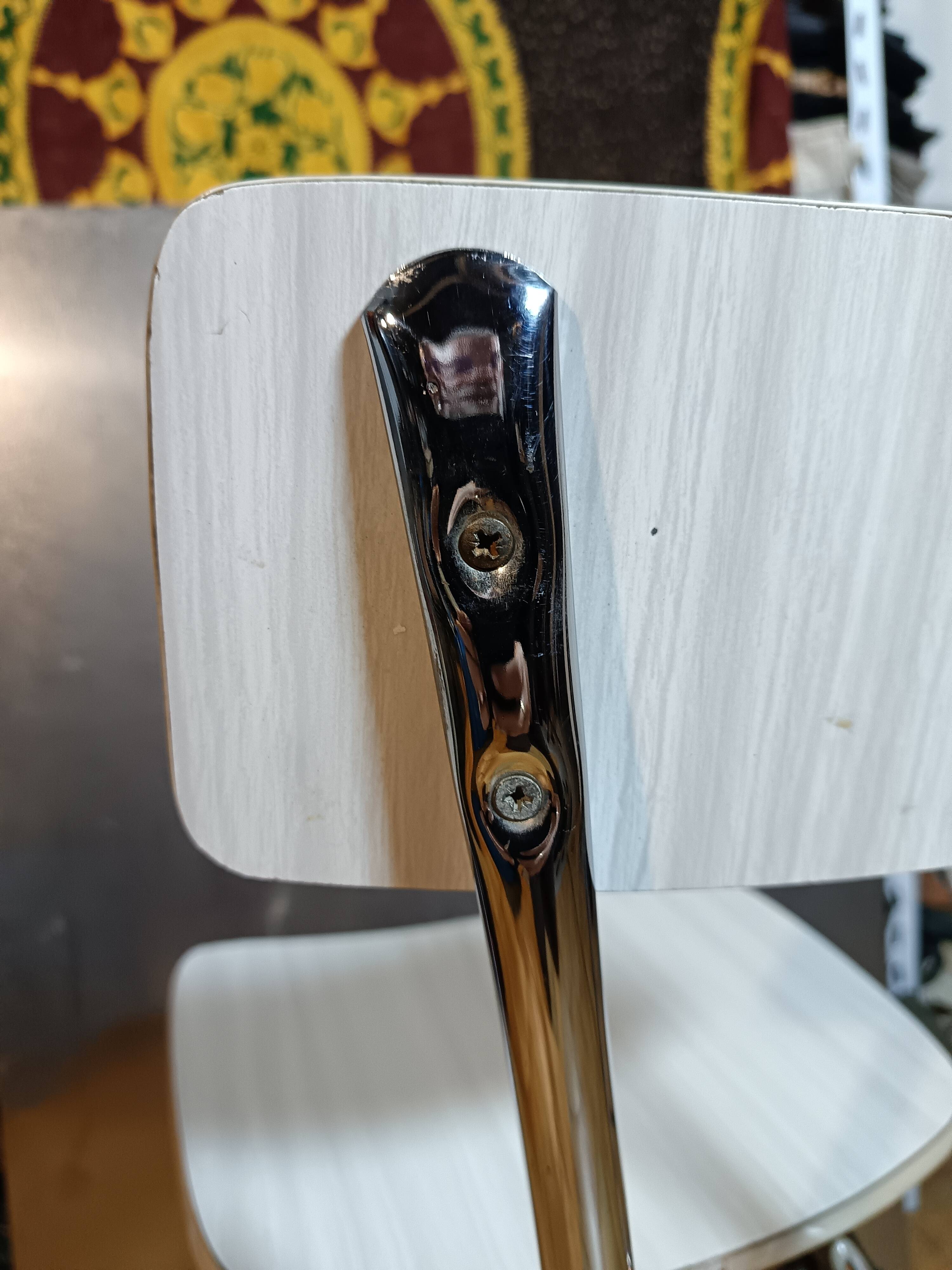 Chrome and Formica chair 50/60.