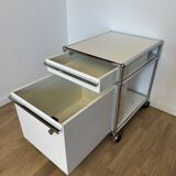 USM Haller rolling cabinet in Pure White