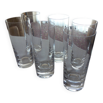 1 SET of 6 CRISTAL DE SEVRES COCKTAIL glasses