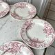 Set of 6 dessert plates Terre de Fer Lunéville model Griffon late nineteenth