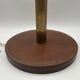 1950s desk lamp - brass/leather