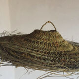 Doum pendant lamp in natural esparto