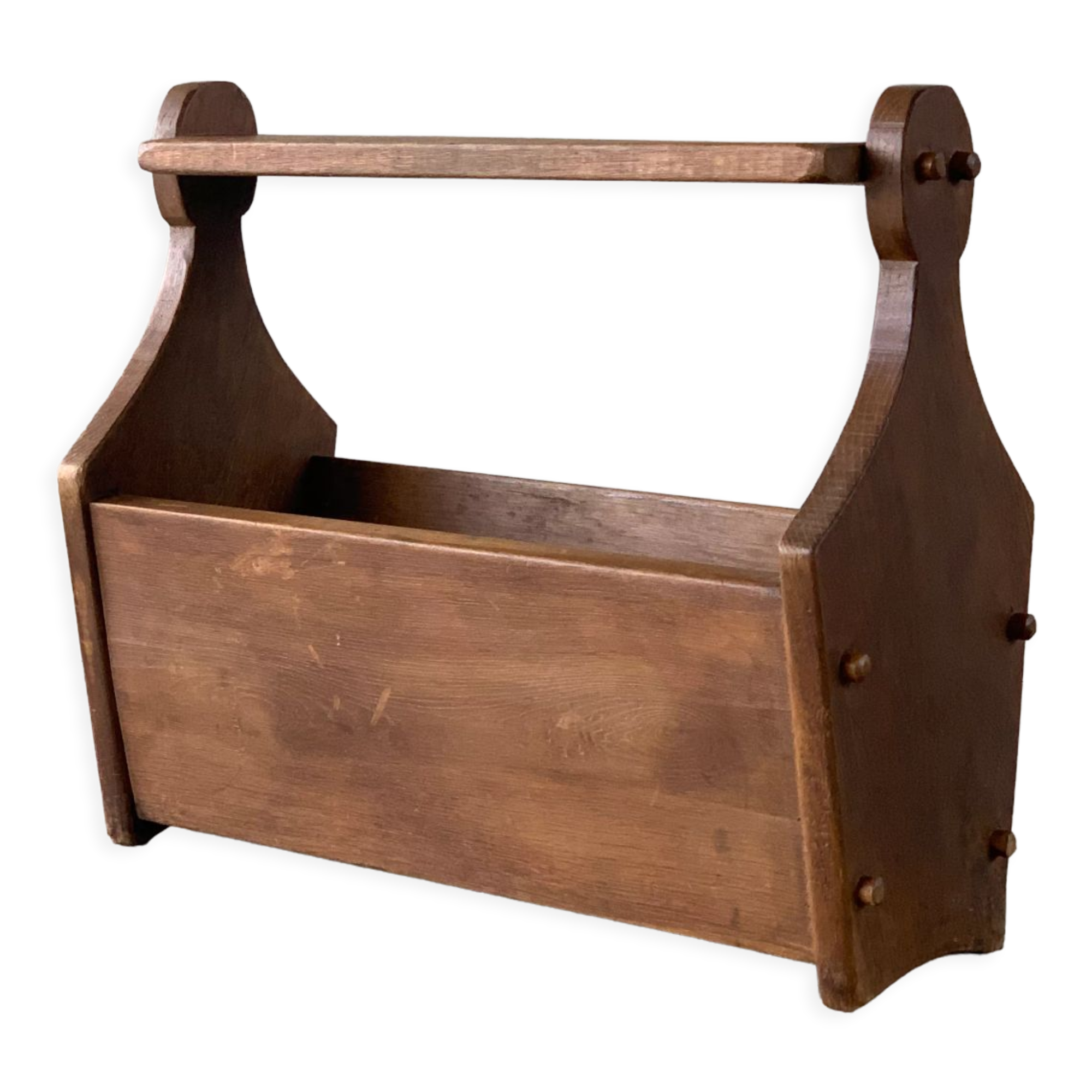 Wooden magazine rack