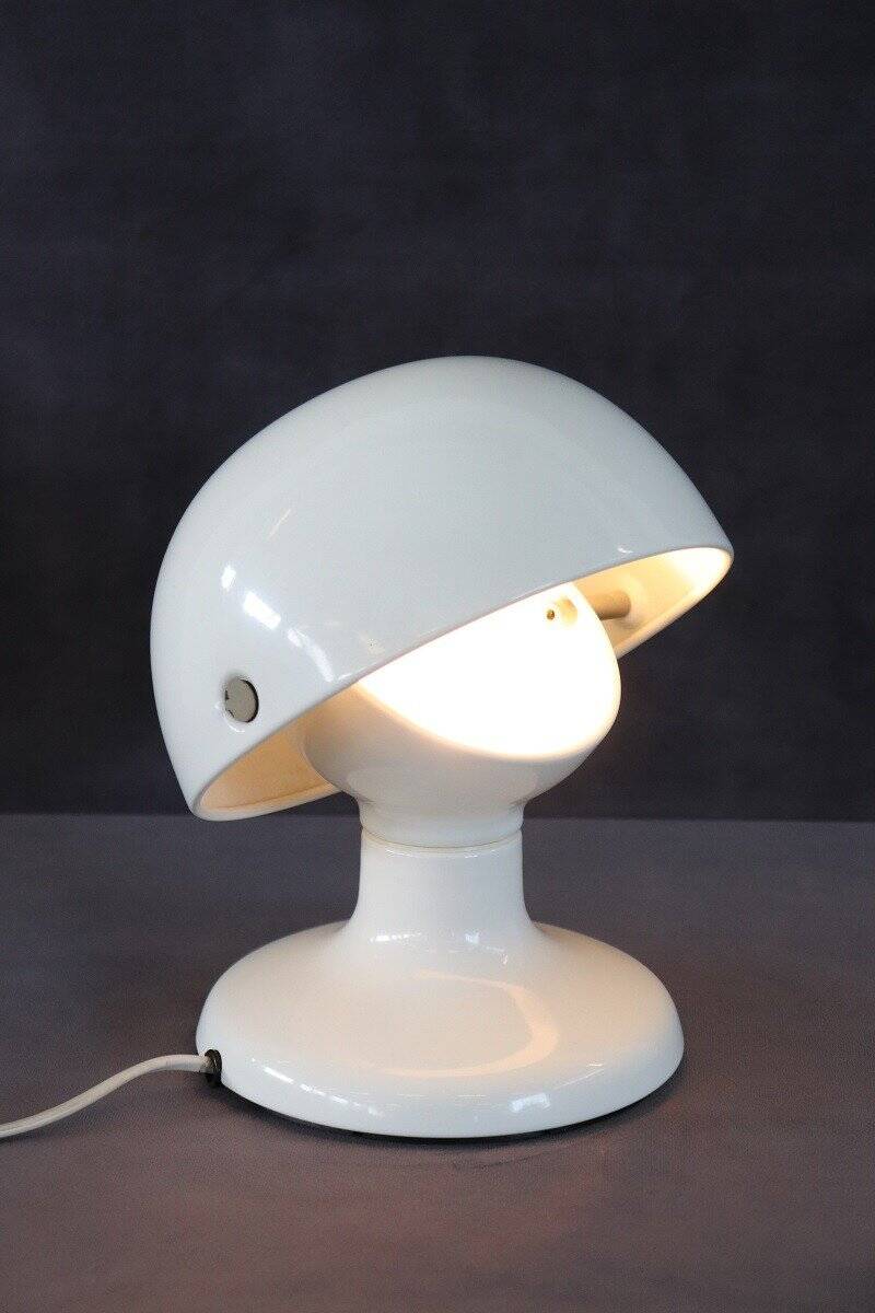 White Metal Table Lamp By Tobia And Afra Scarpa For Flos, 1960s