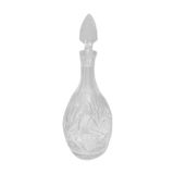 Carved crystal decanter