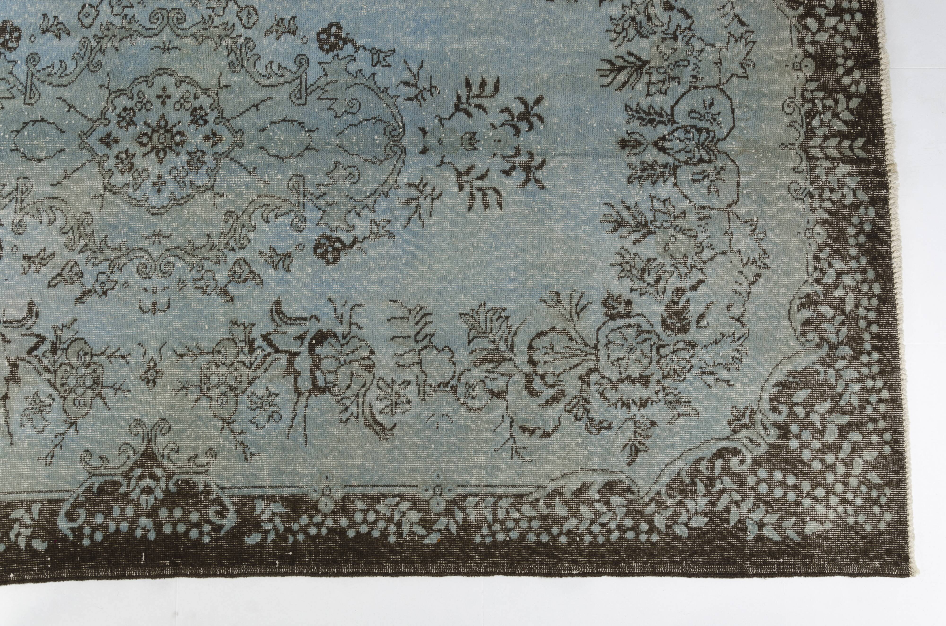 Tapis en laine vintage fait main turc sku v-943