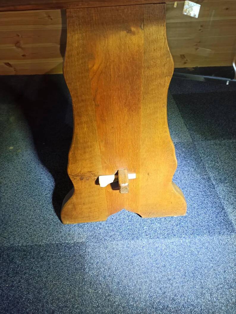 Vintage refectory table in solid oak