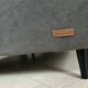 Three-seater sofa Poltroesofa grey in very good condition model Dossolo.