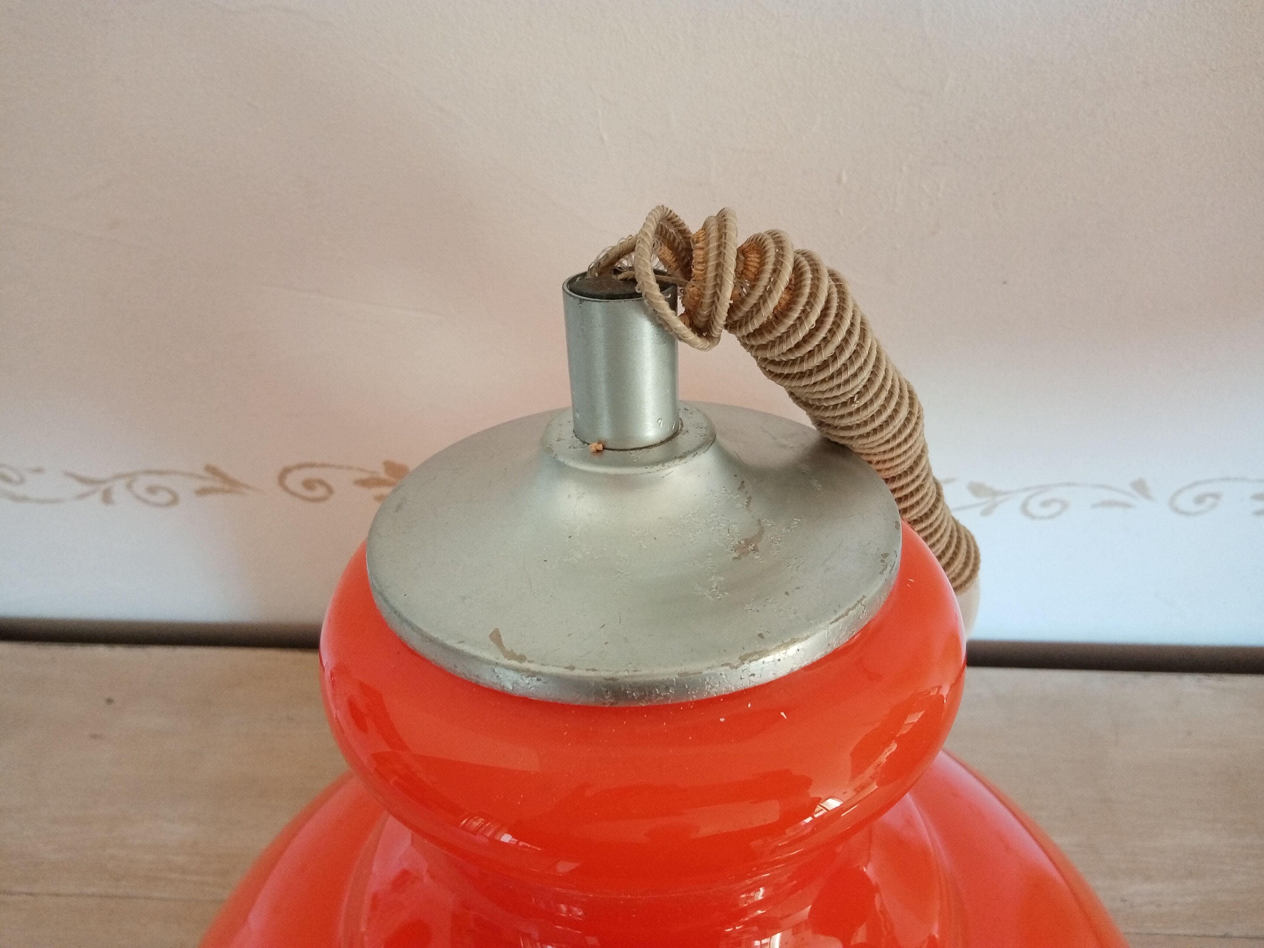 orange opaline kitchen chandelier