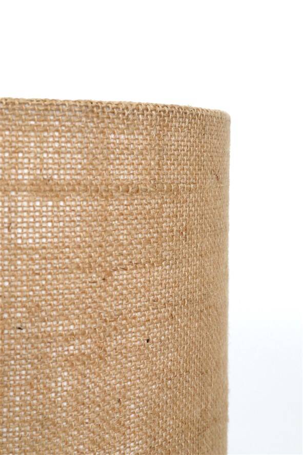 Ceramic table lamp “972” by Søholm with jute shade, mid-century Danish modern design, 1960s/1970s
