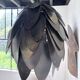 Brutalist suspension Jansen metal welded flower