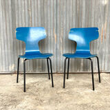 Set of 2 children's chairs by Arne Jacobsen for Fritz Hansen