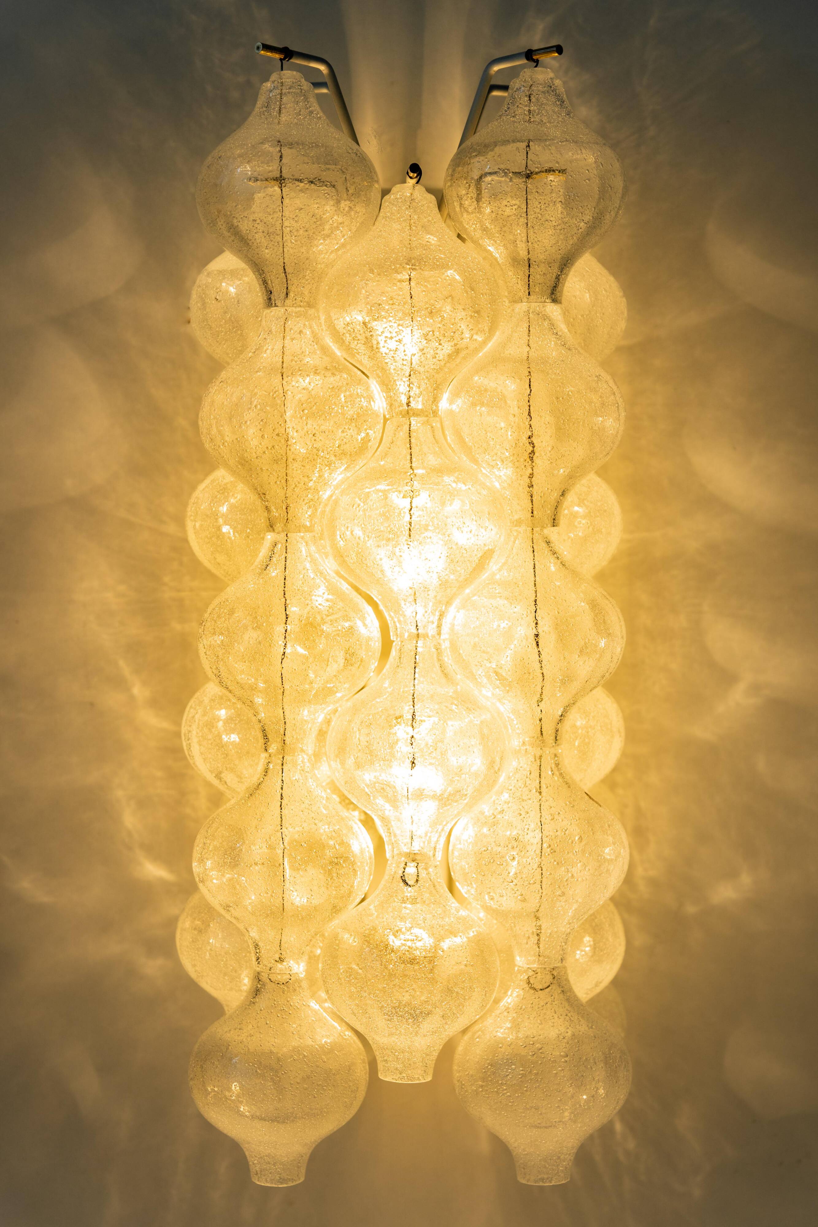 Extra large wall lamp Kalmar 'Tulip', Austria, 1970s