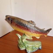 La Truite Arc-en-Ciel par H. Bequet En Faience Modèle 787