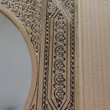 Lation mirror with intricate Moroccan decoration