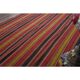 1970s Vintage Turkish Handmade Wool Cotton Red Kilim Rug 219x285