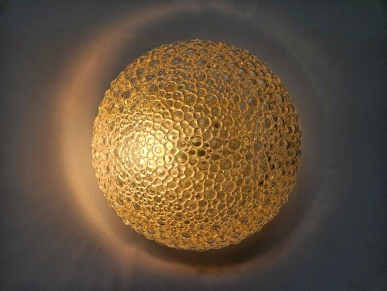 Rare Midcentury Bubble Flush Mount Limburg, Germany, 1970s