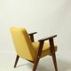Vintage armchair Scandinavian design yellow mellow by Chierowski